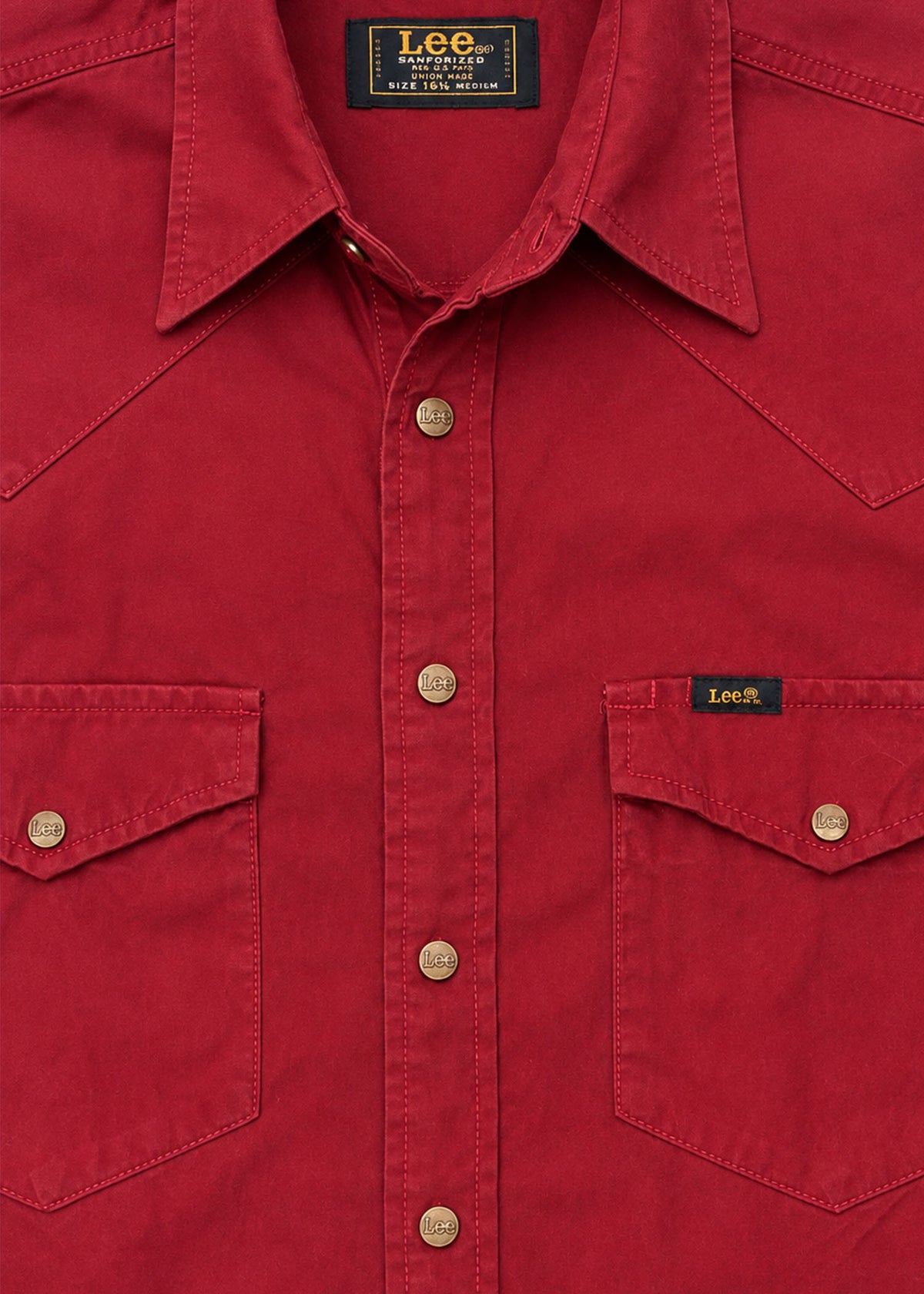 Lee Red Button-Down Shirt
