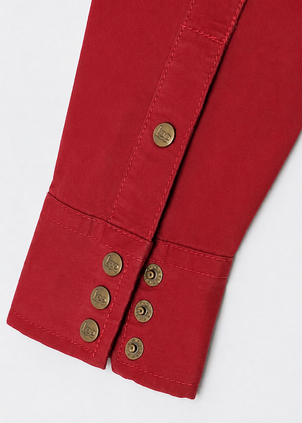 Lee Red Button-Down Shirt