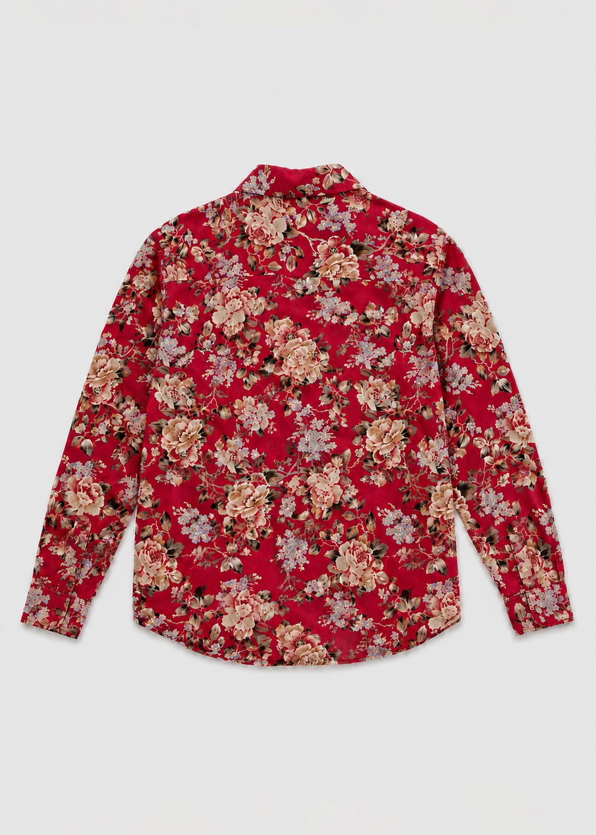 Liz Claiborne Red Vintage Floral Button-Down Shirt