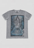 Acid Wash Skull Graphic Tee