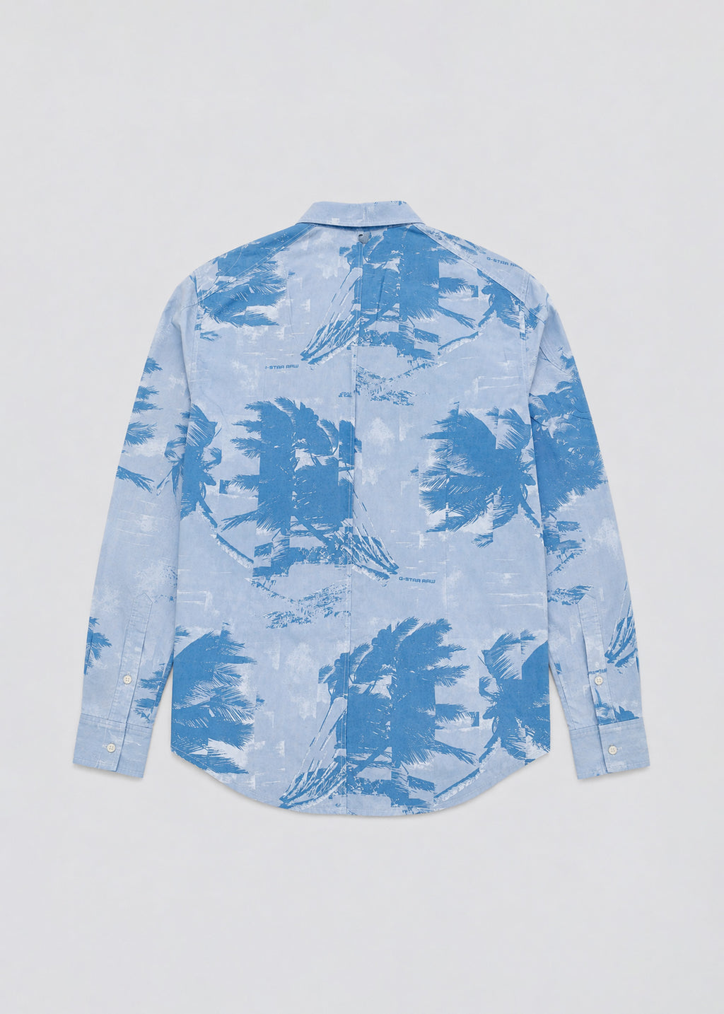 G-Star RAW Blue Tropical Palm Printed Shirt