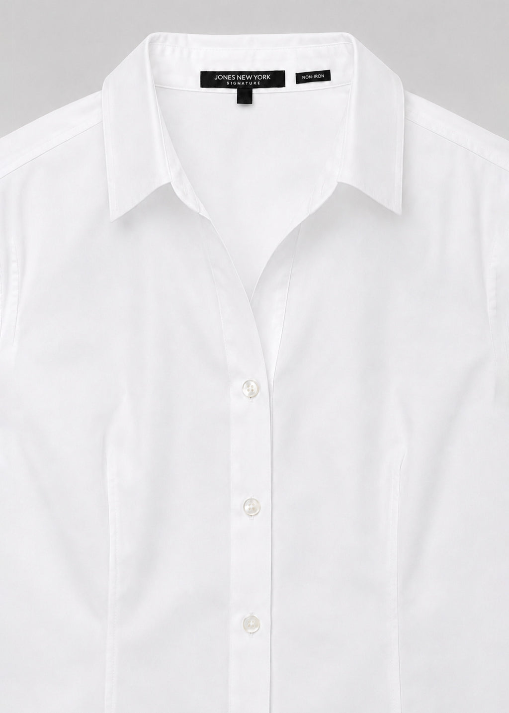 Jones New York White Button-Down Shirt