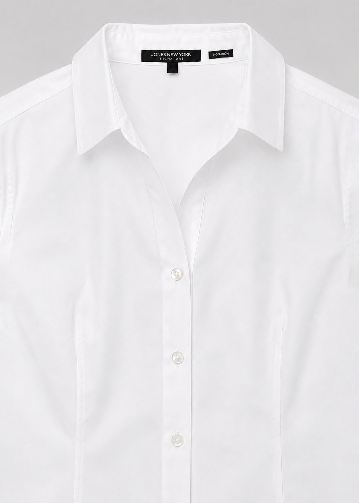 Jones New York White Button-Down Shirt