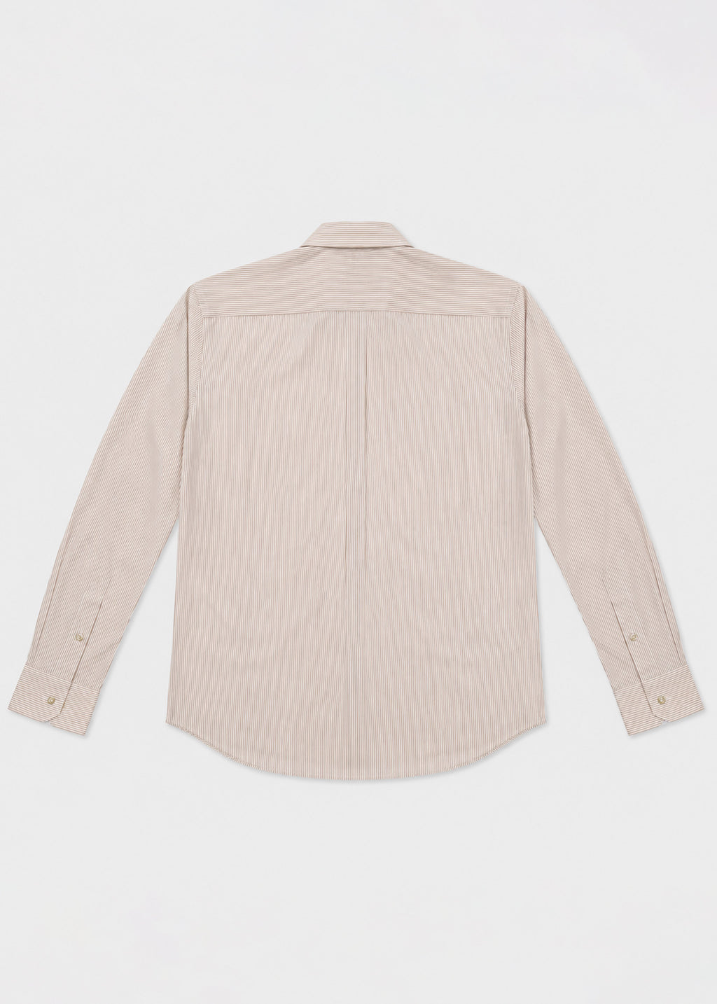 Per L'Uomo Beige & White Striped Dress Shirt