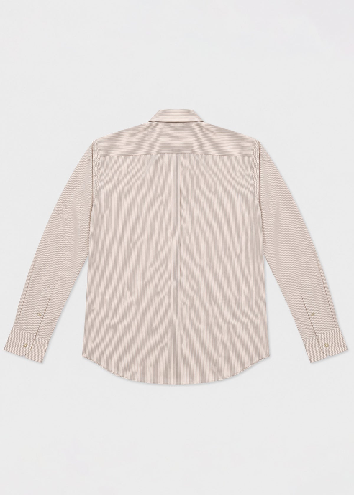 Per L'Uomo Beige & White Striped Dress Shirt