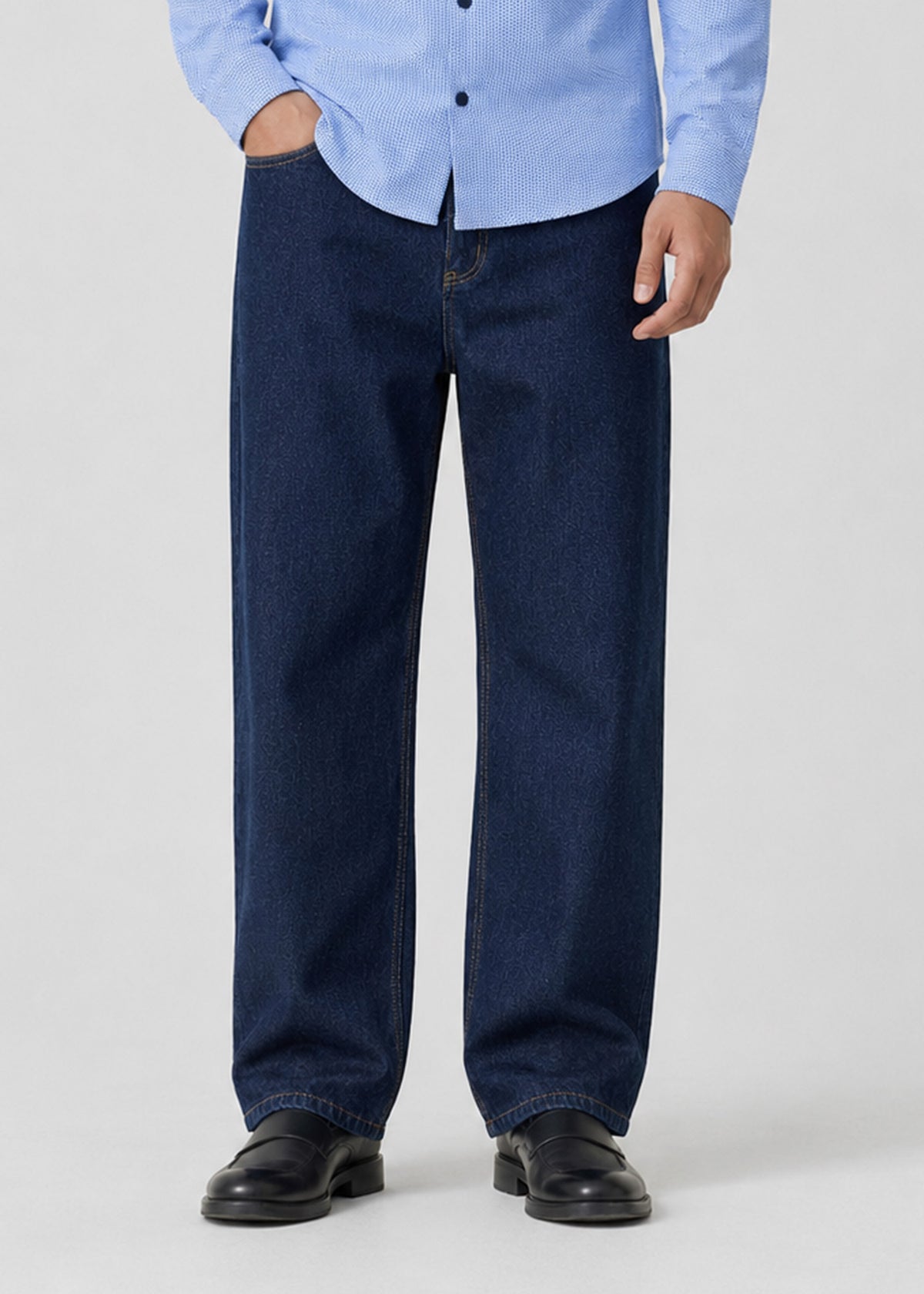 Studio Stwo Dark-Indigo Wide-Leg Jeans