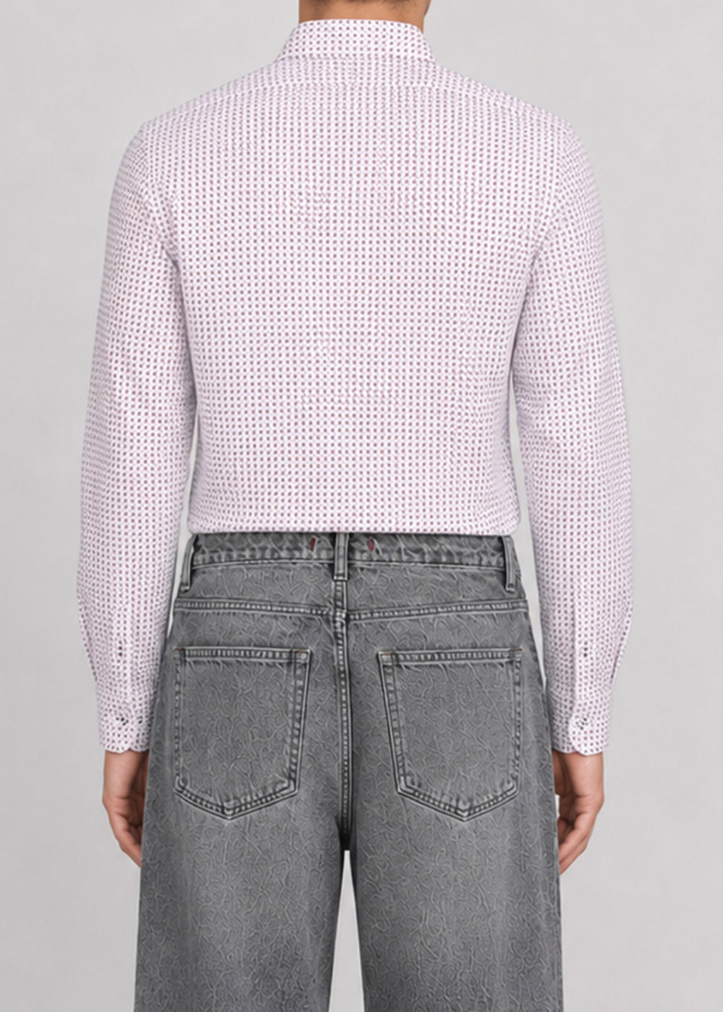 Zara Man Slim Fit Micro-Print Shirt