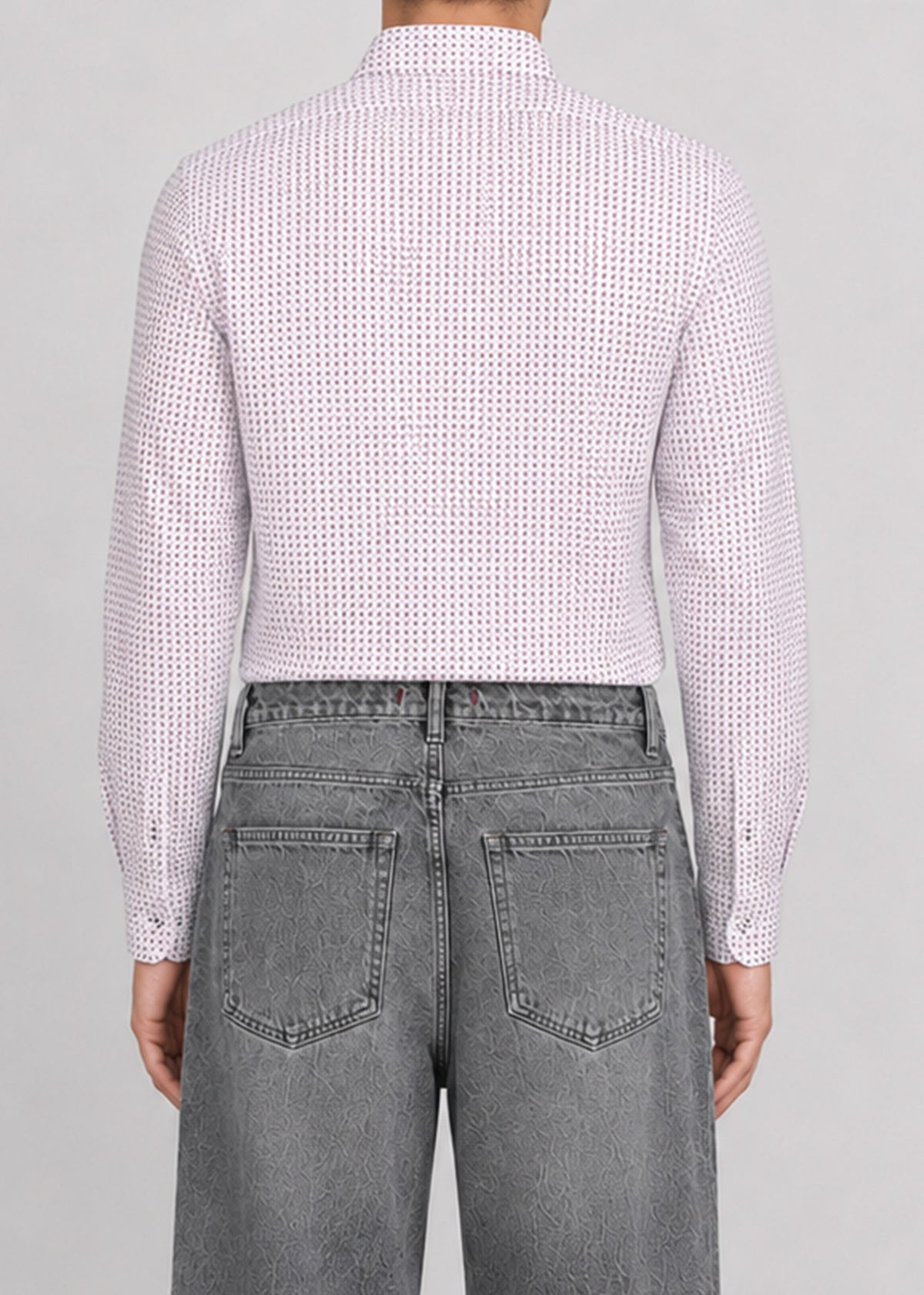 Zara Man Slim Fit Micro-Print Shirt