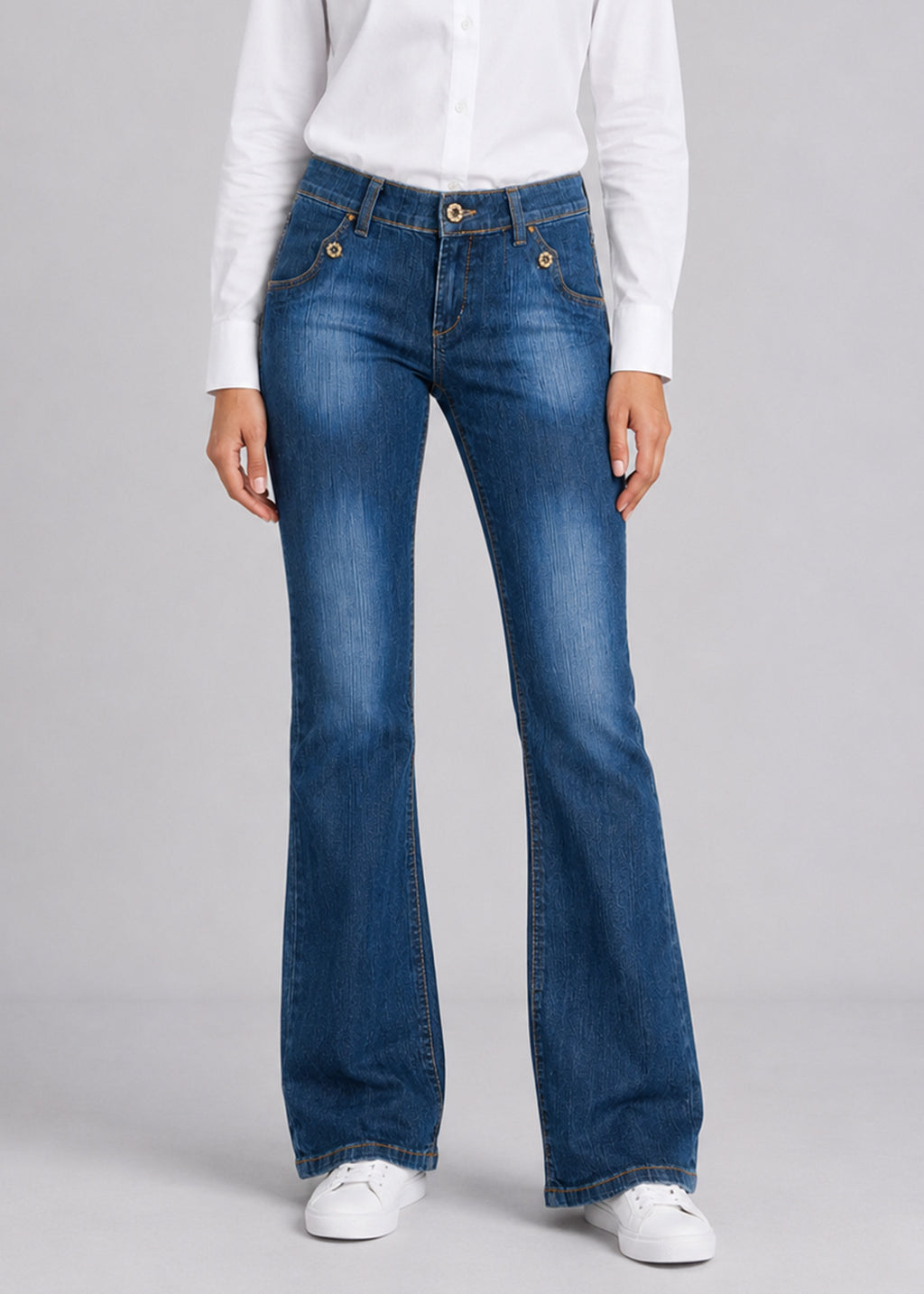 D&G Dolce & Gabbana Dark-Wash Bootcut Jeans
