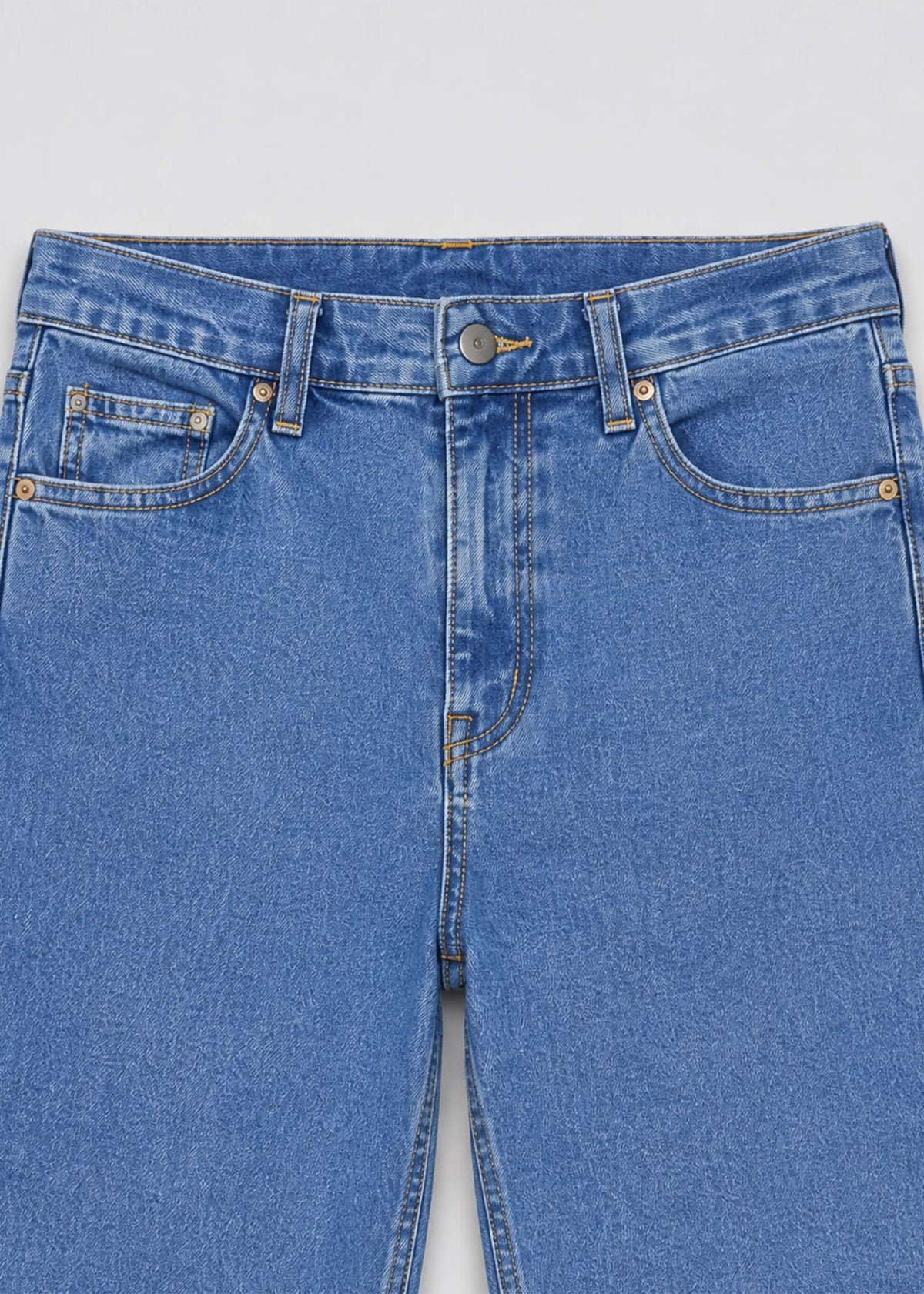 Gerry Weber light-wash jeans waistband pocket and button detail