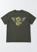 Dark Green Fantasy Graphic Tee – front flat lay