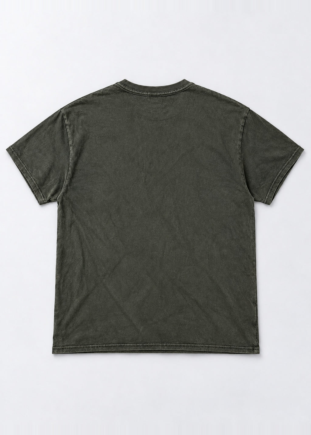 Dark Green Fantasy Graphic Tee – back flat lay