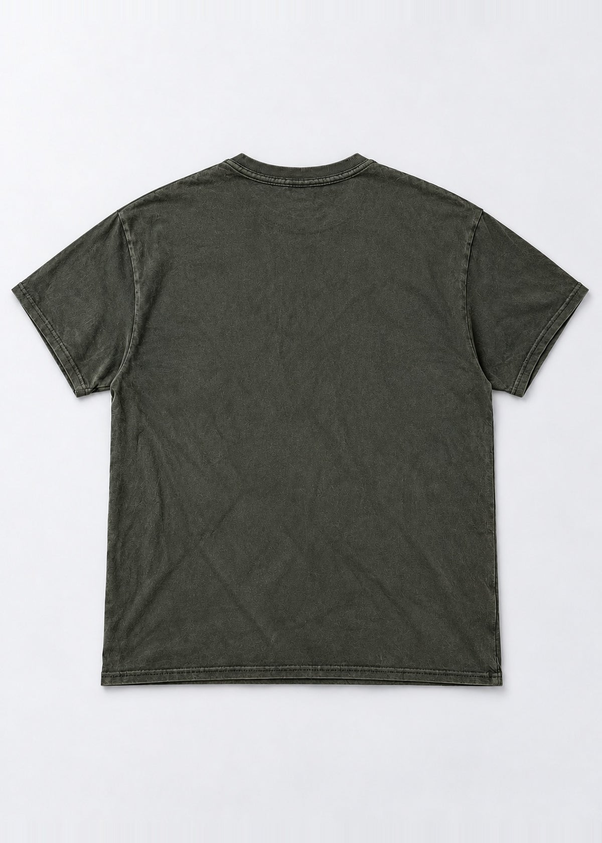 Dark Green Fantasy Graphic Tee – back flat lay