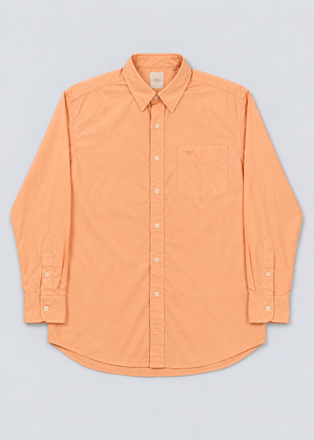 Spider Graphic Shirt – Peach Long Sleeve – front flat lay