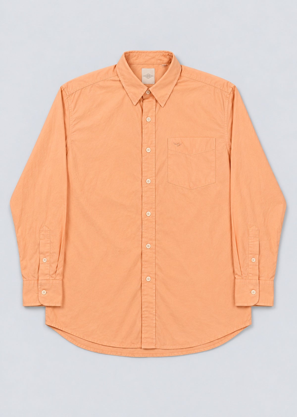 Spider Graphic Shirt – Peach Long Sleeve – front flat lay