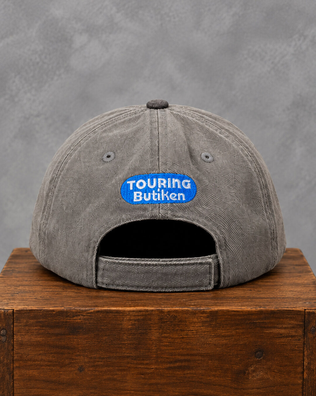 Grey & Black Eagle Graphic Cap, back view