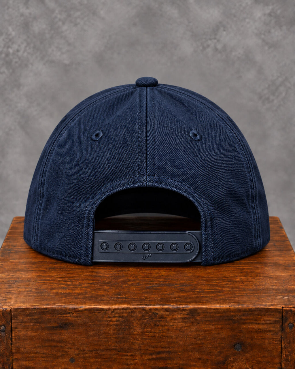 Navy HERO by Wrangler Embroidered Cap, back snapback view