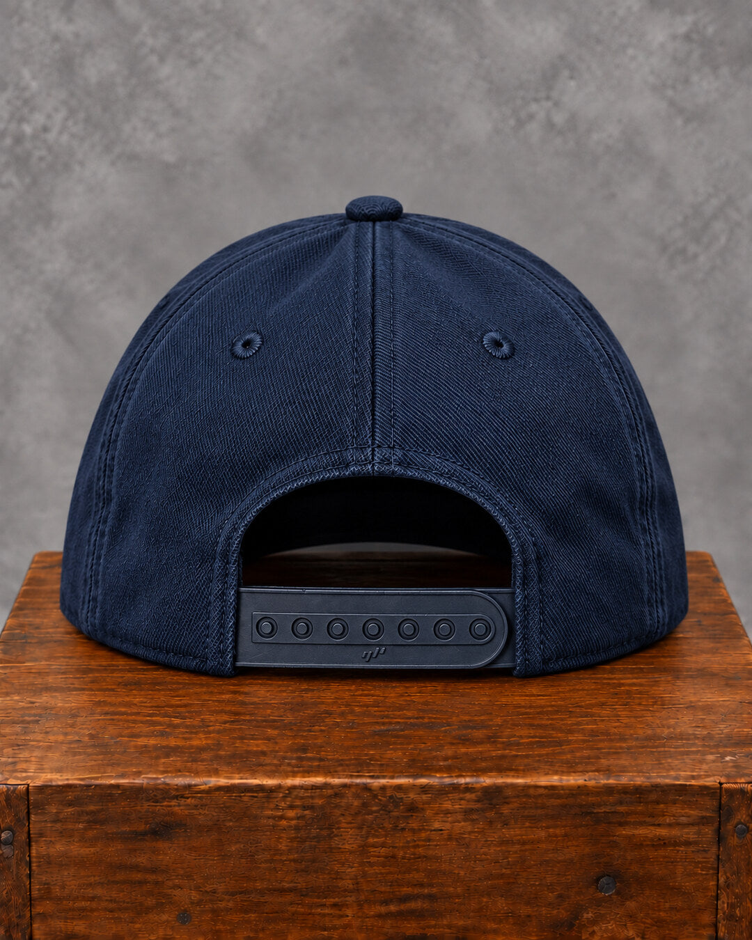 Navy HERO by Wrangler Embroidered Cap, back snapback view