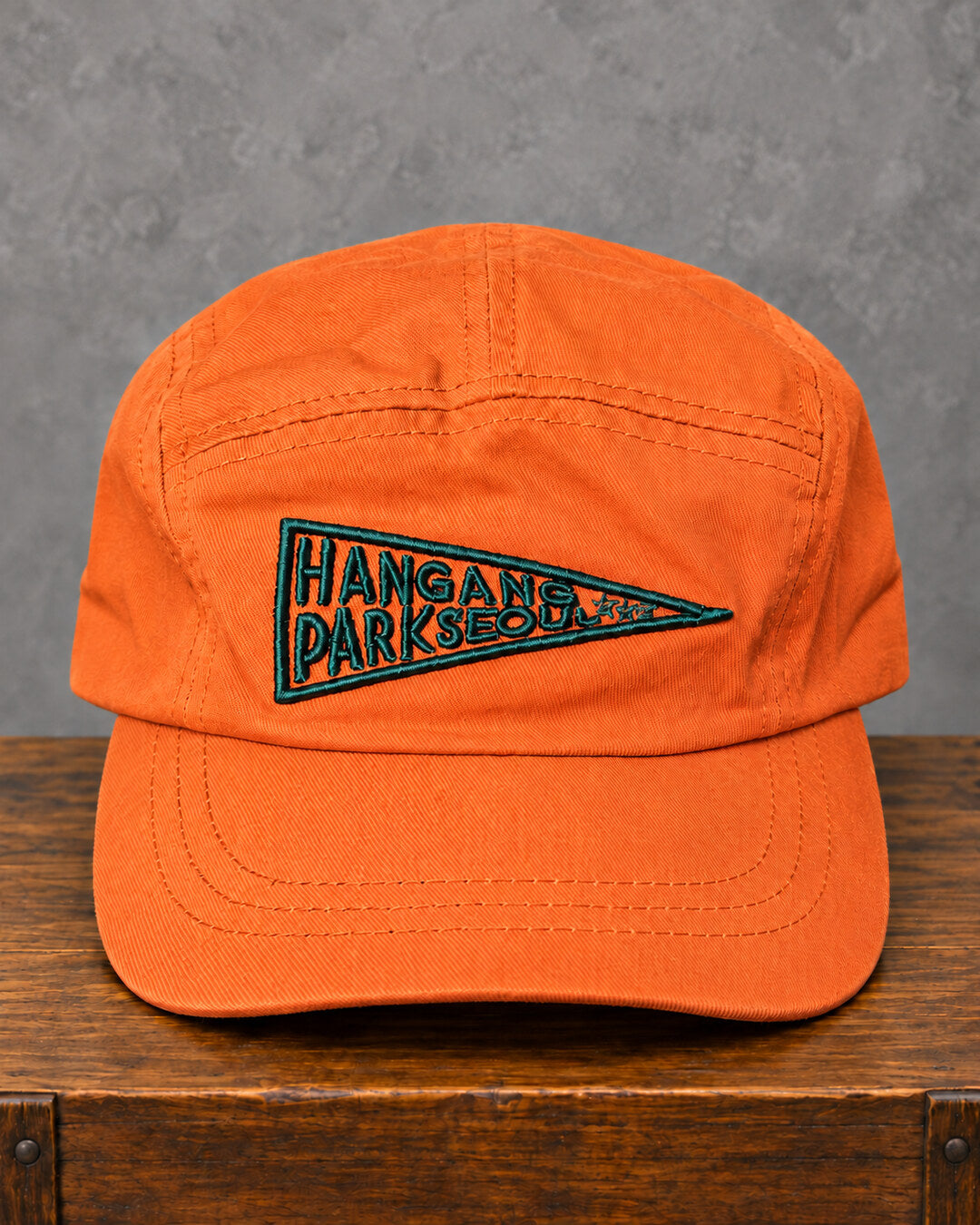 Orange Pennant Embroidered Cap, front view