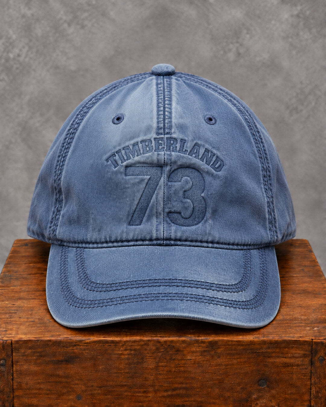 Timberland 73 Washed Blue Cap, front view