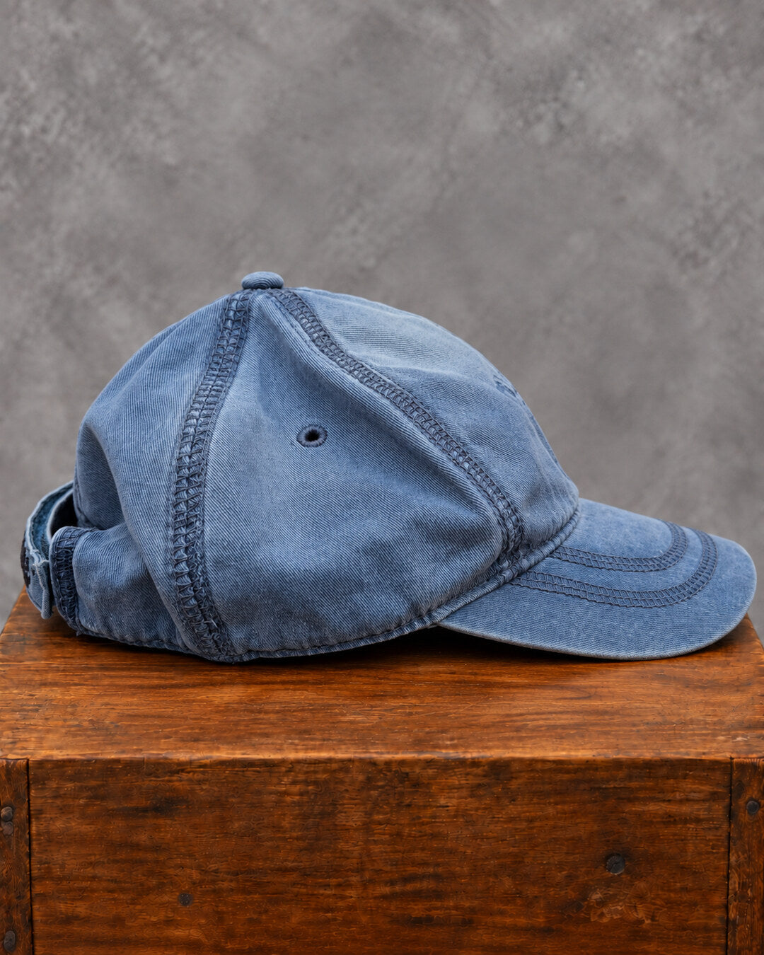 Timberland 73 Washed Blue Cap, side view